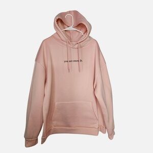 Pink Hoodie XXL with Inspirational Text